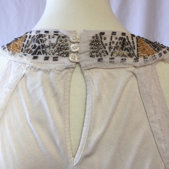 Banana Republic Cotton Heritage Beaded Dress M - Picture 5 of 6